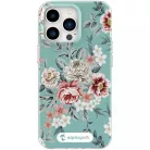 iPhone 14 Pro Max MagSafe kompatibilis tok virágmintával TPU+PC IMD04 Alphajack