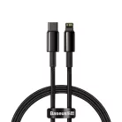 Baseus USB Type-C - Lightning kábel PD 20W 1m fekete (CATLWJ-01)