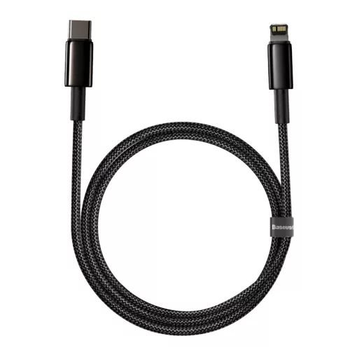 Baseus USB Type-C - Lightning kábel PD 20W 1m fekete (CATLWJ-01)