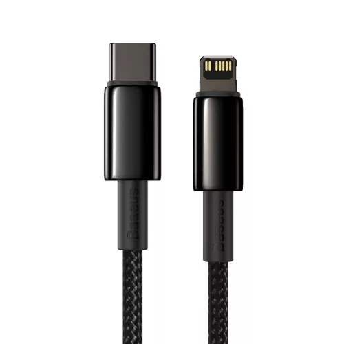 Baseus USB Type-C - Lightning kábel PD 20W 1m fekete (CATLWJ-01)