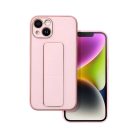 iPhone 14 Plus Forcell Leather Kickstand tok rózsaszín