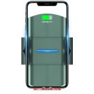 USAMS CD133 Szellőzőre rögzíthető automata telefontartó és Qi vezeték nélküli töltő 10W fekete