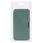 iPhone 14 Plus RAZOR fliptok sötétzöld ütésálló