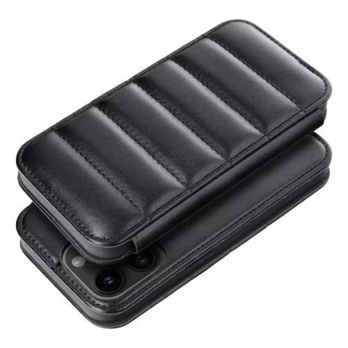 iPhone 14 Pro Max Puffer fliptok fekete