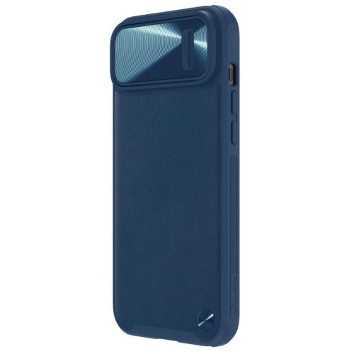 iPhone 14 Plus Nillkin Camshield Leather S bőr tok kék