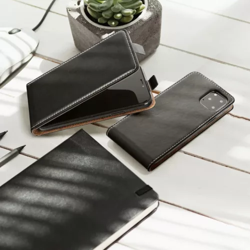 Samsung Galaxy  A54 5G Slim Flexi Fresh függőlegesen nyíló fliptok fekete