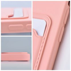   Xiaomi Redmi Note 12 Pro Plus 5G Card Case Szilikon tok hátlapi kártyatartóval rózsaszín