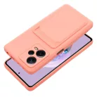 Xiaomi Redmi Note 12 Pro Plus 5G Card Case Szilikon tok hátlapi kártyatartóval rózsaszín