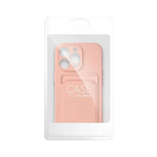 Xiaomi Redmi Note 12 Pro Plus 5G Card Case Szilikon tok hátlapi kártyatartóval rózsaszín