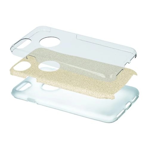 iPhone 14 Plus Glitter 3in1 tok arany