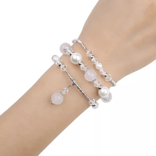 Apple Watch 38/40/41mm Karkötős óraszíj design 4 fehér