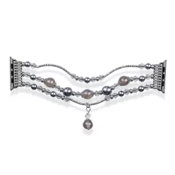 Apple Watch 38/40/41mm Karkötős óraszíj design 4 szürke