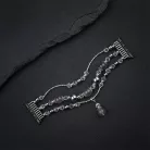 Apple Watch 38/40/41mm Karkötős óraszíj design 4 szürke