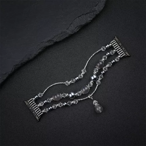 Apple Watch 38/40/41mm Karkötős óraszíj design 4 szürke