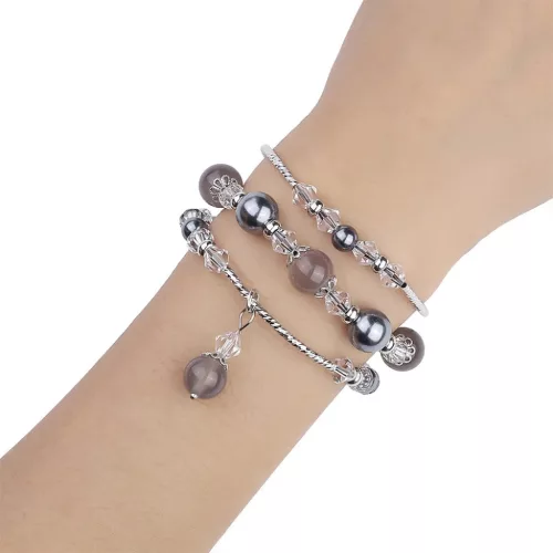 Apple Watch 38/40/41mm Karkötős óraszíj design 4 szürke