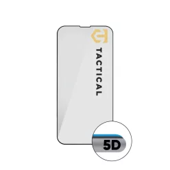   iPhone 15 Pro Tactical Glass Shield 5D kijelzővédő üvegfólia fekete kerettel