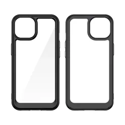 iPhone 15 Plus Outer Space tok fekete kerettel