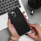 iPhone 15 Pro SILICONE Case tok, telefontok fekete