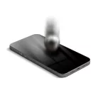 iPhone 15 Forcell Flexible Nano Glass 5D kijelzővédő üvegfólia fekete kerettel + felhelyezést segítő keret