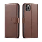 Honor 70 mágneses PU bőr fliptok kártyatartóval sötétbarna Alphajack