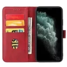 Honor 70 mágneses PU bőr fliptok kártyatartóval piros Alphajack