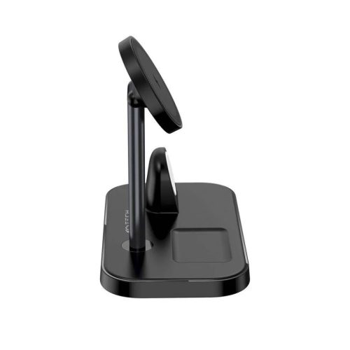 Tech-Protect QI15W A22 3 az 1-ben MagSafe-kompatibilis vezeték nélküli töltő fekete