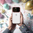 iPhone 15 Pro Max Electro Lens tok világos rózsaszín