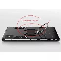 iPhone 15 Ring Armor tok kihajtható támasszal fekete
