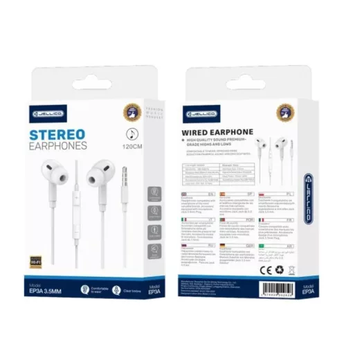 Jellico EP3A 3.5mm jack vezetékes fülhallgató mikrofonnal