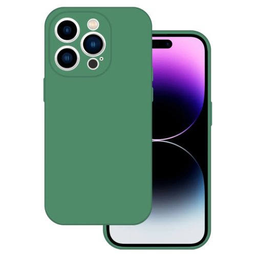 Tel Protect Silicone Premium tok iPhone 15 Pro Max dark green
