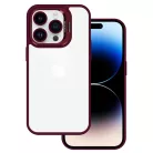 Tel Protect Kickstand tok + kamera üveg (lencse) iPhone 15 Plus burgundi