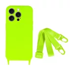 Strap Szilikon Tok iPhone 14 Pro Max design 2 lime tok