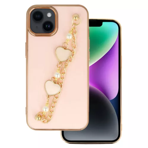 Trend tok iPhone 14 Plus design 3 világos rózsaszín tok
