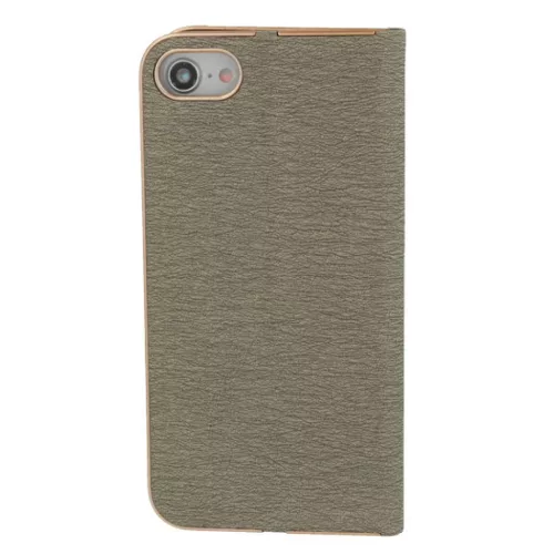 Vennus fliptok kerettel iPhone 14 Pro Max szürke tok