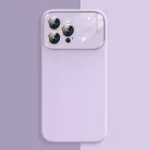 Puha Szilikon Lencse Tok iPhone 15 Plus-hoz világoslila