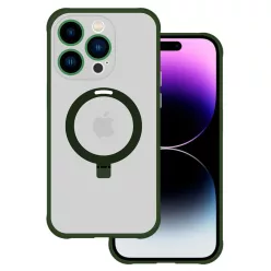   Tel Protect Mágikus Magsafe Állványos Tok iPhone 15 Plus zöld