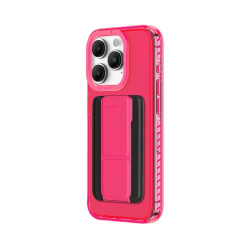 Amazing Thing Titan Pro Neon Mag Wallet tok 10FT IP156.7PTWPN iPhone 15 Pro Max pink kihajtható állvánnyal