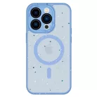 Tel Protect Mágneses Splash Frosted tok iPhone 15 Plus-hoz világoskék