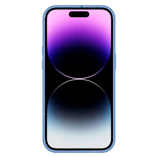 Tel Protect Mágneses Splash Frosted tok iPhone 15 Plus-hoz világoskék