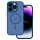 Tel Protect Mágneses Splash Frosted tok iPhone 15 Plus - Tengerészkék