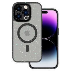   Tel Protect Mágneses Splash Matt Tok iPhone 15 Pro Max Fekete Tok