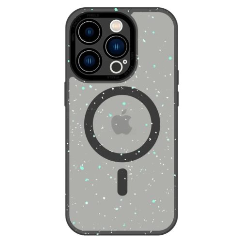 Tel Protect Mágneses Splash Matt Tok iPhone 15 Pro Max Fekete Tok