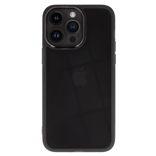 Protective Lens tok az iPhone 15 Plus-hoz fekete áttetsző