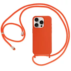   Pántos szilikon tok iPhone 15 Plus design 1 narancssárga tok
