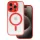 Akril színű Magsafe tok iPhone 13 Pro Max piros