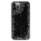 Briliáns Átlátszó Tok iPhone 12 Pro Max Fekete tok