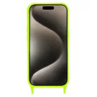 Lime zöld, dizájn 2, szilikonpántos tok iPhone 13 Pro Max készülékhez