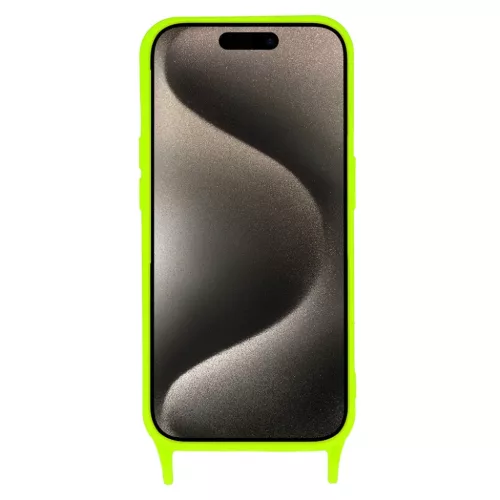 Lime zöld, dizájn 2, szilikonpántos tok iPhone 13 Pro Max készülékhez