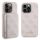 Guess 4G Fém Logo készlet iPhone 14 Pro tok + 5000mAh MagSafe akkumulátor - rózsaszín tok