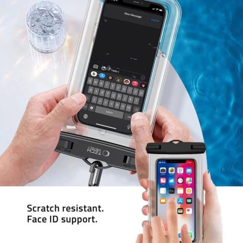 Tech-Protect Waterproof Case UWC7 vízálló tok legfeljebb 6,9" méretű készülékekhez - rózsaszín